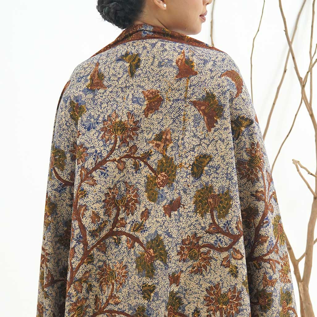 Kain Dua Negri Bunga Seruni Daun Asem