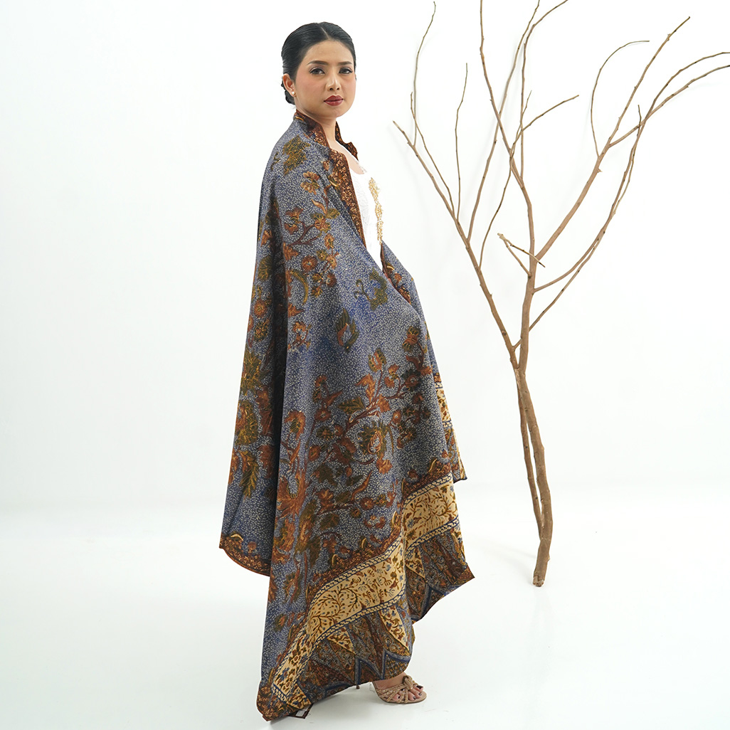 Kain Dua Negri Bunga Seruni Tanahan