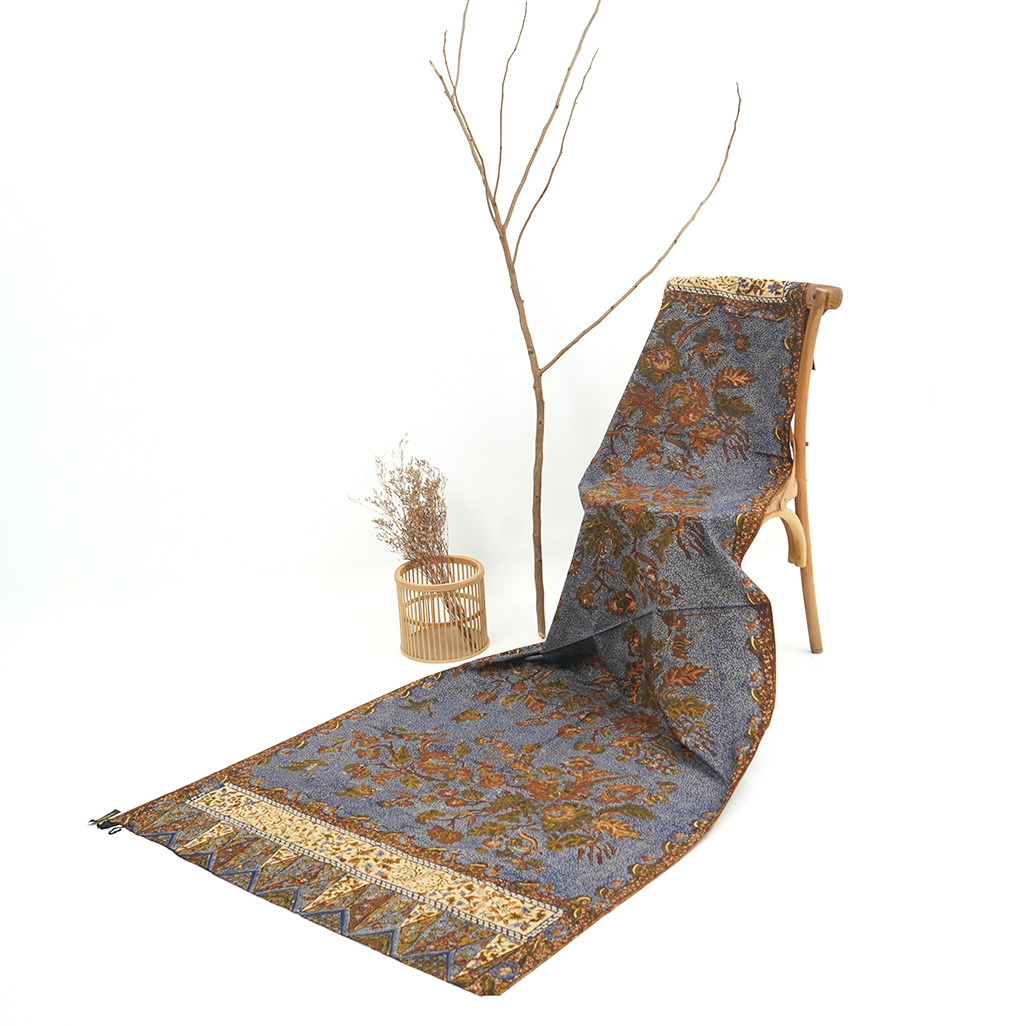 Kain Dua Negri Bunga Seruni Tanahan