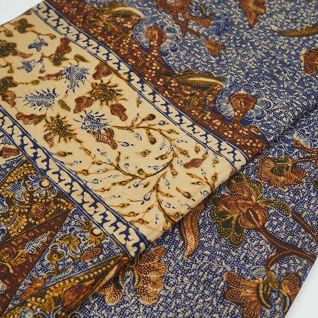 Kain Dua Negri Bunga Seruni Tanahan